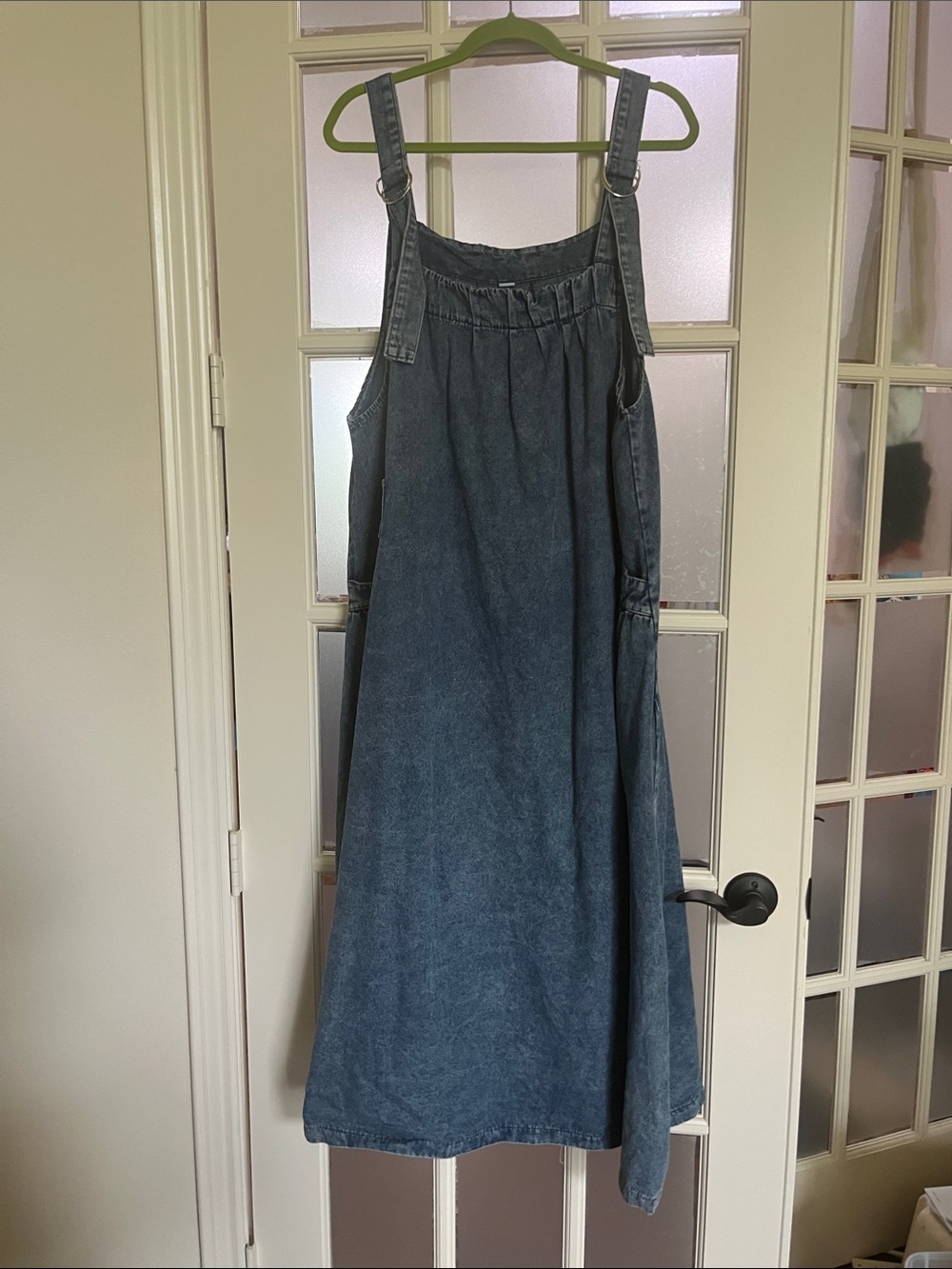 Women’s Light Blue Denim Pinafore Dress